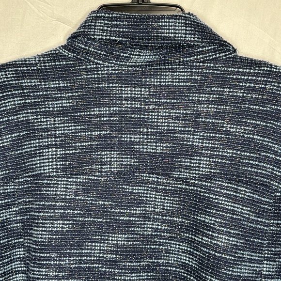 Jaclyn Smith‎ Blazer, Knit Jacket, Blue with Shimmer, NWT in Size L - Picture 11 of 15